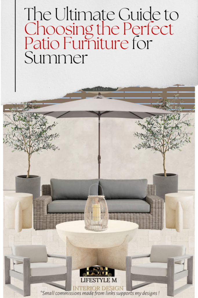 The Ultimate Guide to Choosing the Perfect Patio Furniture for Summer